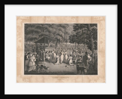 Camp meeting of the Methodists in North America, c. 1829 by Anonymous