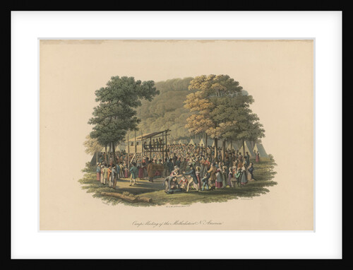 Camp meeting of the Methodists in North America, ca 1819 by Anonymous