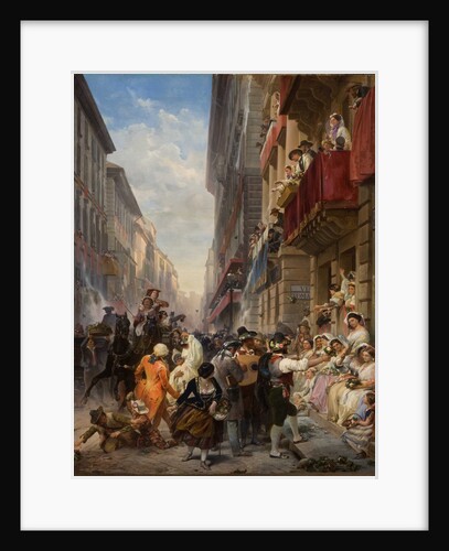 Carnival in Rome, 1858 by Anonymous