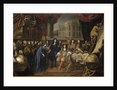 Colbert Presenting the Members of the Royal Academy of Sciences to Louis XIV in 1667, c. 1680 by Anonymous