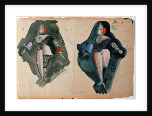 Costume design for the Triadic Ballet, 1920s by Anonymous