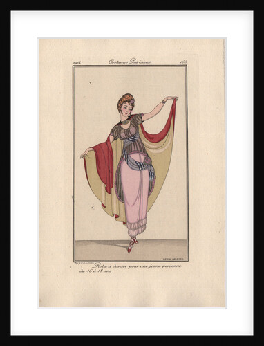 Dance dress for girls from 16 to 18 years, 1914 by Anonymous