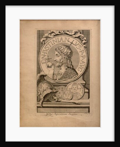 Emperor Justinian I. From: Jurisprudentia Philologica, Sive Elementa Juris Civilis, 1744 by Anonymous