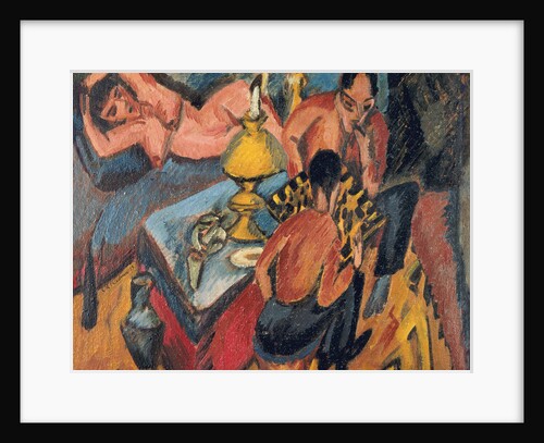 Erich Heckel and Otto Mueller playing Chess, 1913 by Anonymous