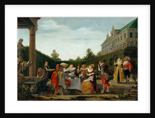 Feast in the castle park, 1624 by Anonymous