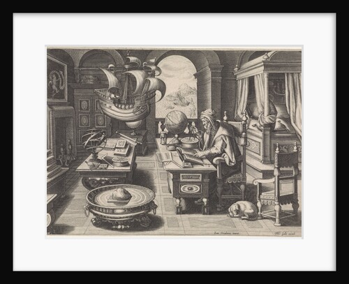 Flavio Gioia of Amalfi discovering the Power of the Lodestone, ca 1590 by Anonymous