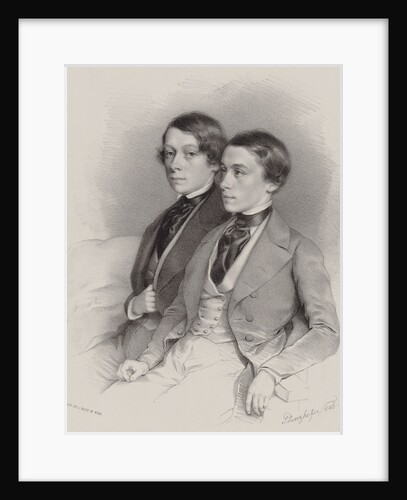 Georg Hellmesberger and Josef Hellmesberger, 1845 by Anonymous