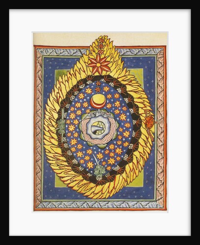 God, Cosmos, and Humanity. Miniature from Liber Scivias by Hildegard of Bingen, c. 1175 by Anonymous