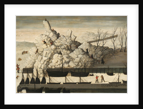 Iceberg on the pier of Delfshaven, 1565 by Anonymous