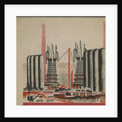 Illustration for the childrens book Kuznets Metallurgical Combine: A Socialist Giant, 1932 by Anonymous