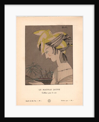 Le Madras jaune, 1920 by Anonymous