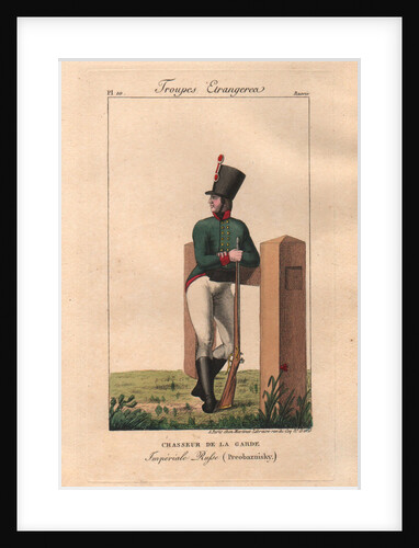 Light infantryman of the Preobrazhensky Regiment, 1816-1822 by Anonymous