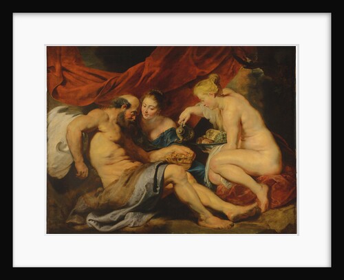 Lot and his Daughters, by Anonymous