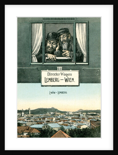 Lviv - Vienna. Anti-Semitic postcard, 1905 by Anonymous
