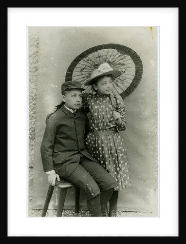 Maja and Albert Einstein, ca 1893 by Anonymous