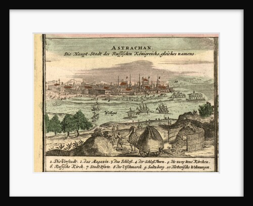 Map of Astrakhan, 1762 by Anonymous