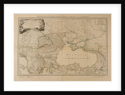 Map of the Black Sea, depicting the theater of the Russo-Turkish War, begun in 1787, 1788 by Anonymous