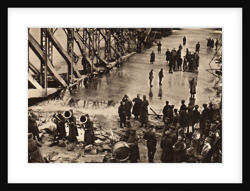 March 3, 1918 at the railway bridge over the Yaselda River, 1918 by Anonymous