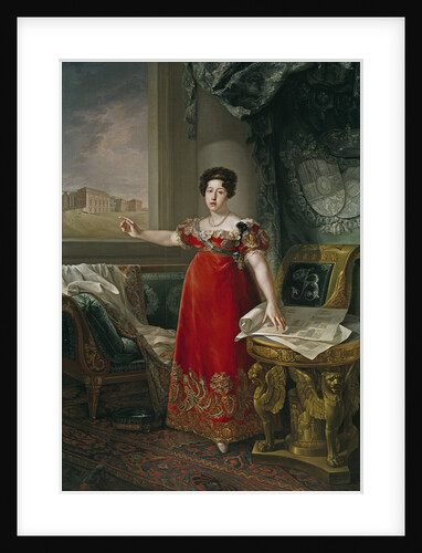 Maria Isabel of Portugal, in front of the Prado Museum, 1829 by Anonymous