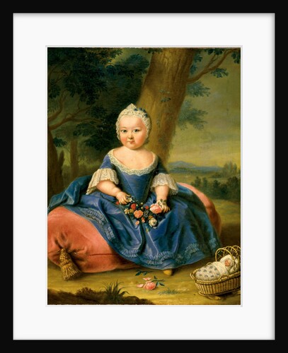 Maria Theresa as a three-year-old girl, ca 1720 by Anonymous