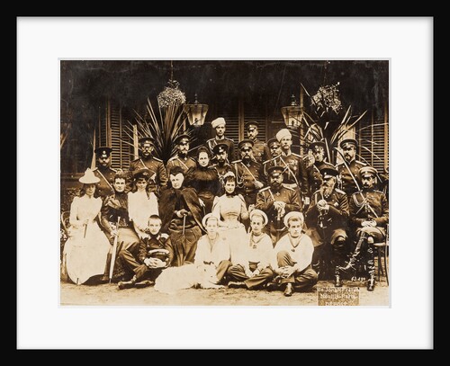 Members of the Romanov family at the summer military manoeuvres in Krasnoye Selo, 1892 by Anonymous