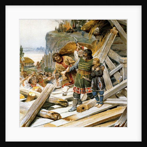 Murder of Theodore the Varangian and his son John, 1903 by Anonymous
