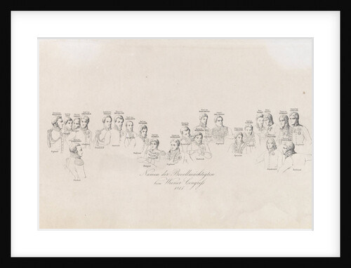 Names of plenipotentiaries of the Congress of Vienna, 1815, 1819 by Anonymous