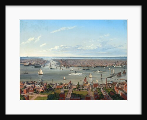 New York seen from Long Island, 1854 by Anonymous