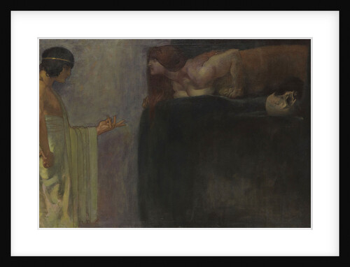 Oedipus solved the riddle of the Sphinx, 1891 by Anonymous
