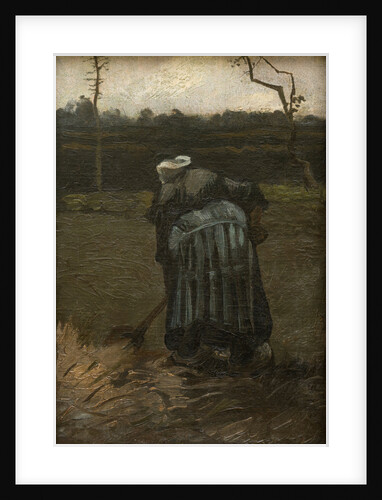 Peasant Woman Digging, 1885 by Anonymous
