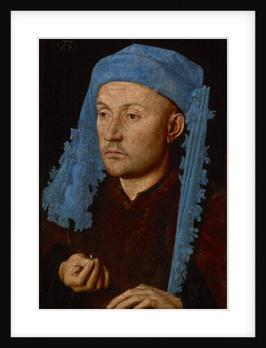 Portrait of a man with a blue chaperon (Man with Ring), ca 1429 by Anonymous