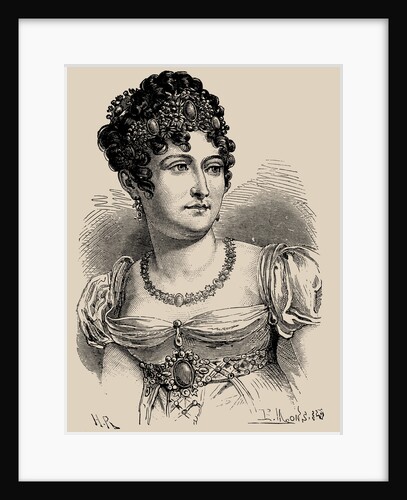 Portrait of Caroline Bonaparte, Princesse Française, Grand Duchess of Berg and Cleves by Anonymous