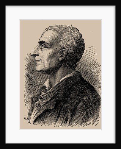 Portrait of Charles de Secondat, Baron de Montesquieu, 1889 by Anonymous