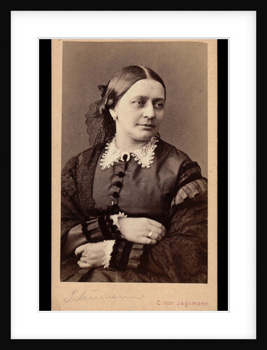 Portrait of Clara Schumann, 1866 by Anonymous