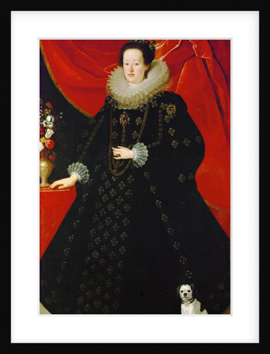 Portrait of Eleonora Gonzaga, in black dress, ca 1624 by Anonymous