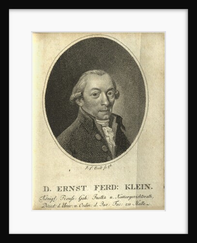 Portrait of Ernst Ferdinand Klein, 1794 by Anonymous