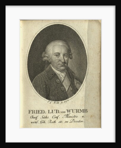 Portrait of Friedrich Ludwig von Wurmb, 1794 by Anonymous