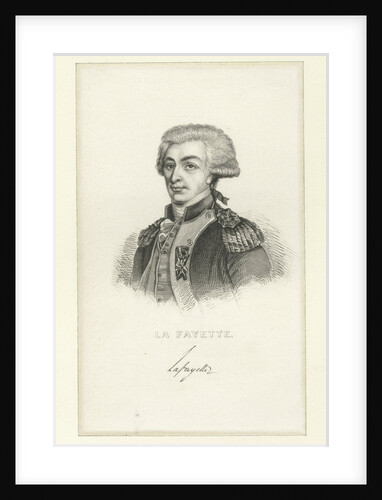 Portrait of Gilbert Motier the Marquis De La Fayette, by Anonymous