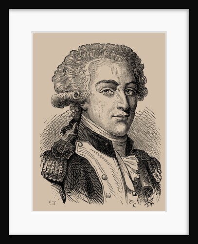 Portrait of Gilbert Motier the Marquis De La Fayette, 1889 by Anonymous