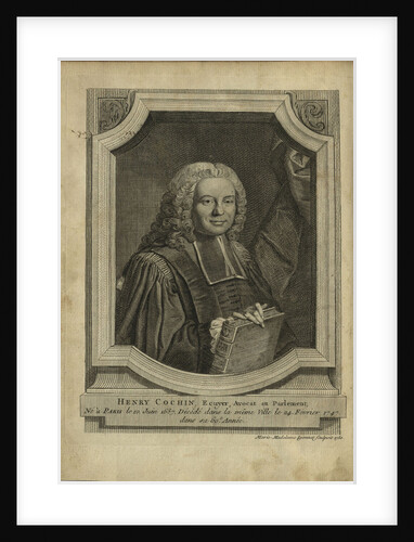 Portrait of Henri Cochin, 1751 by Anonymous