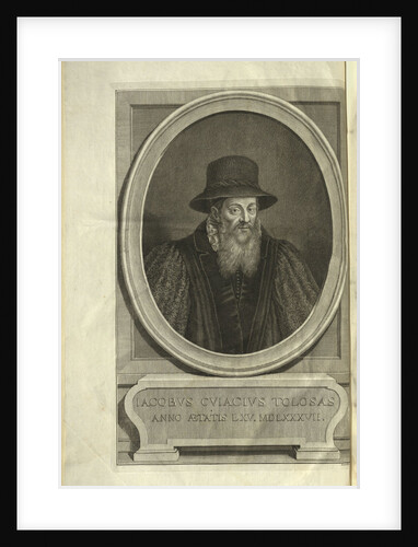 Portrait of Jacques Cujas, by Anonymous