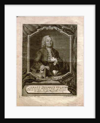 Portrait of Johann Friedrich Polack, 1755 by Anonymous