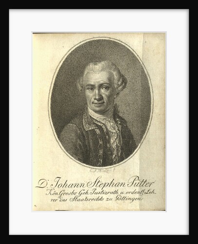 Portrait of Johann Stephan Pütter, 1794 by Anonymous