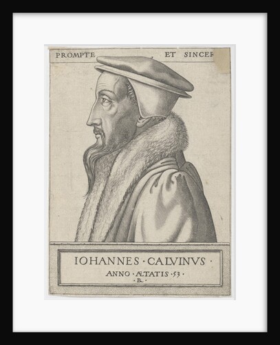 Portrait of John Calvin, 1562 by Anonymous