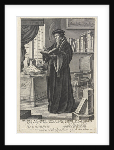 Portrait of John Calvin, Mid of 17th cen by Anonymous