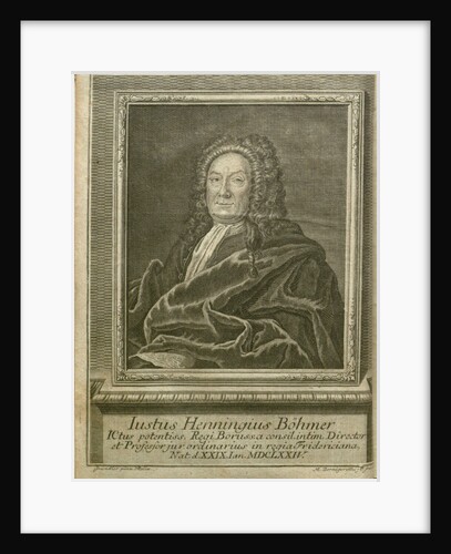 Portrait of Justus Henning Böhmer, 1754 by Anonymous