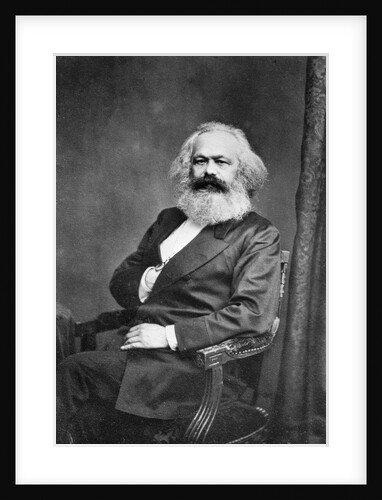 Portrait of Karl Marx, before 1875 by Anonymous