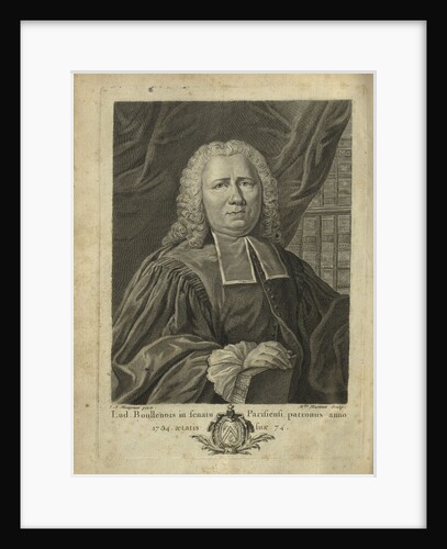 Portrait of Louis Boullenois, by Anonymous