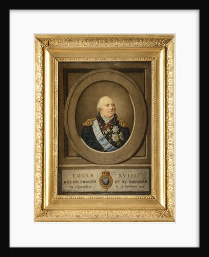 Portrait of Louis XVIII, 1815 by Anonymous