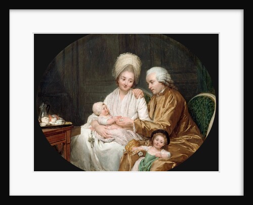 Portrait of Marc-Etienne Quatremère and His Family, 1780 by Anonymous